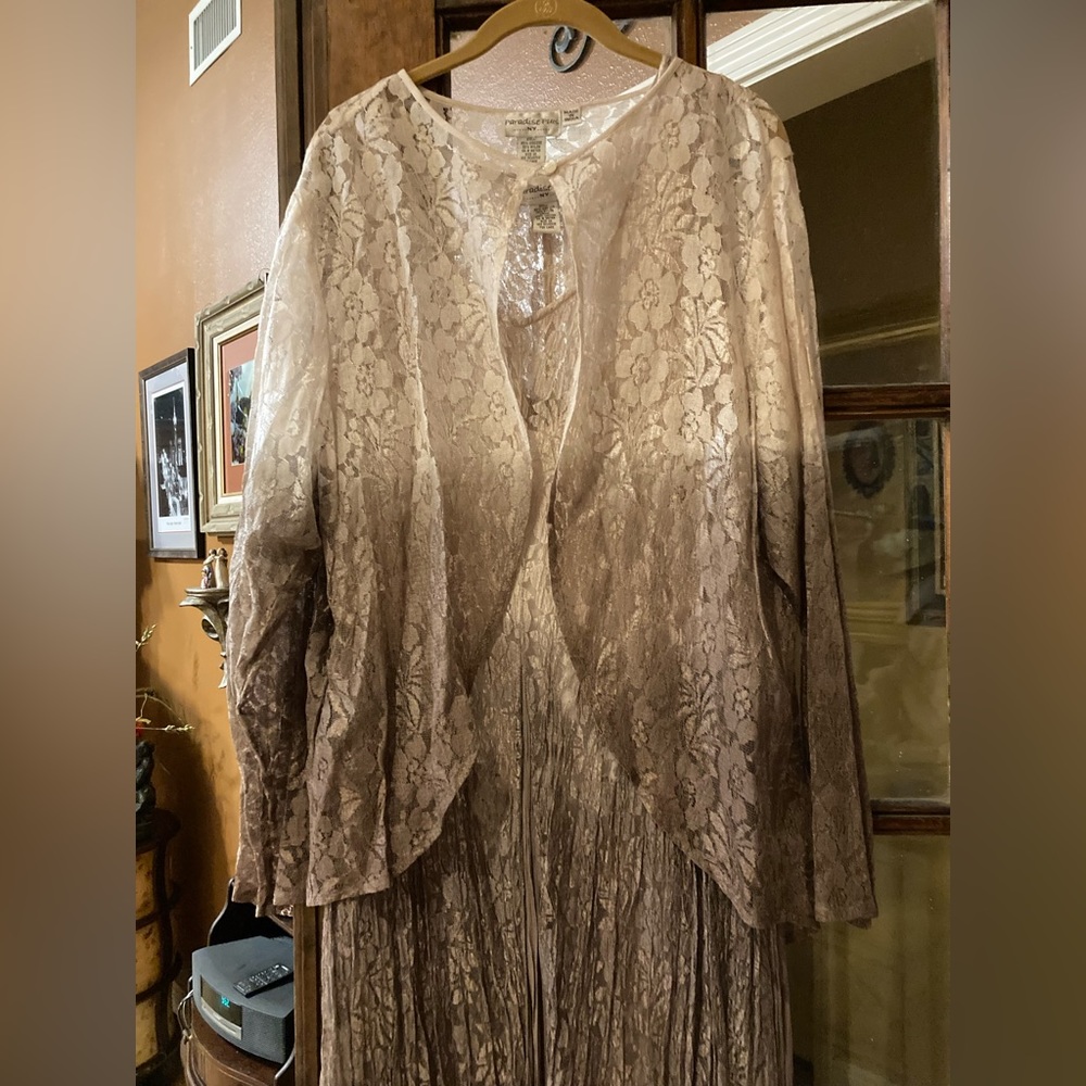 Ombré 3 piece maxi dress from India
